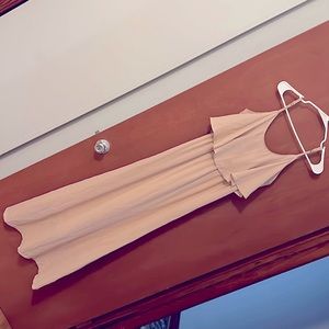 Mumu small blush pink long dress